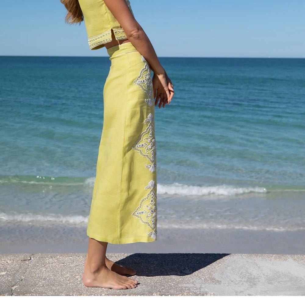 Limoncello Beaded Clara Skirt - Picture 2 of 6